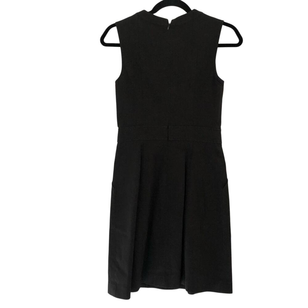 Theory Black Sleeveless Sheath Dress Womens 2 Mini Classic Preppy Office